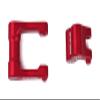 BeaxTurbo Racing Upgrade Parts CNC 7075 Aluminum Knuckle&Pull Rod for LOSI Promoto MX 1/4 LOS264001 (red) view 2