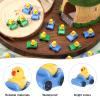 36pcs Resin Ducks in a Car Miniature, Small Figurines Ducks Car Dashboard Decor Mini Car Ducks Tiny Garden Decor Unique Resin Ducks for Home Garden Car Office Decor(Pink, Orange, Green) view 4
