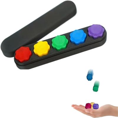 Gong-gi Korean Traditional Play Game Set,Gonggi Jack Pebbles Set,3D Printing Five Stones Catching Game, Hand Eye Coordination Training Toy (Rectangular Box Set)