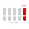 10PCS Remote Control Switch Protection Sleeve Lever Cap Cover Mix Color Compatible with RC Transmitter Protect Jacket(RED with White) view 2