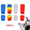 10PCS Remote Control Switch Protection Sleeve Lever Cap Cover Mix Color Compatible with RC Transmitter Protect Jacket(RED with White) view 3