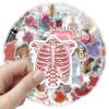 100PCS Cool Anatomy Stickers,Biology Anatomy Human Body Organ Stickers for Students Teachers Kids Doctors Nurses,Waterproof Vinyl Stickers for Water Bottle Laptop Scrapbook(Human Organ) view 2