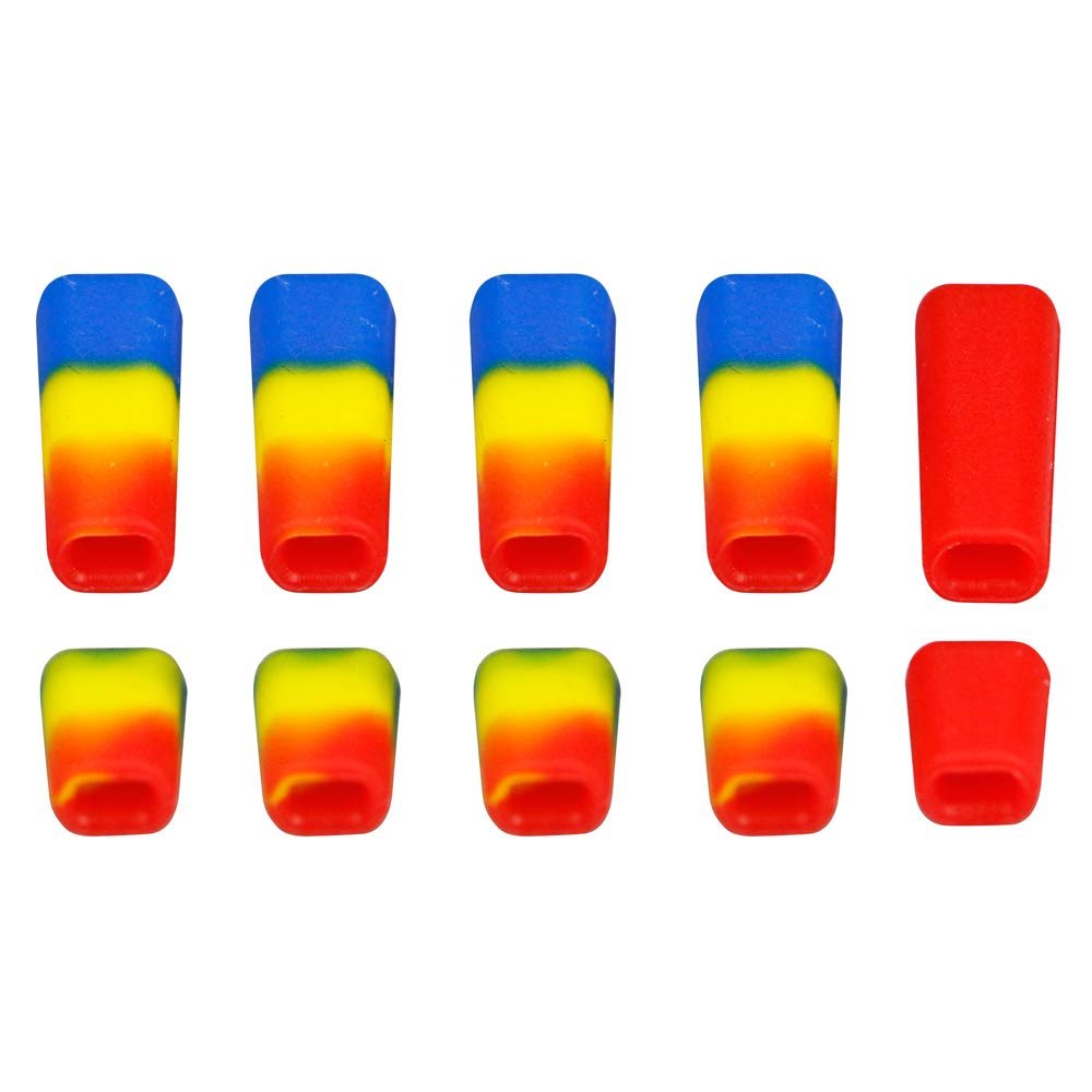10PCS Remote Control Switch Protection Sleeve Lever Cap Cover Mix Color Compatible with RC Transmitter Protect Jacket(Mix Color)