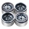 DUHWQ Compatible Wheels Compatible with 1/10 RC Rock Crawlers 2.2 Inch Metal Beadlock Rims Compatible with Wraith TRX-4 4Pcs view 2