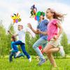 4Pcs Pinwheels for Kids 21x10 Inch Bee Ladybug Angel Peacock Wind Spinners Outdoor Cute Animal Sculpture Decorative Wind Spinners Outdoor view 2