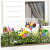 4Pcs Pinwheels for Kids 21x10 Inch Bee Ladybug Angel Peacock Wind Spinners Outdoor Cute Animal Sculpture Decorative Wind Spinners Outdoor view 4