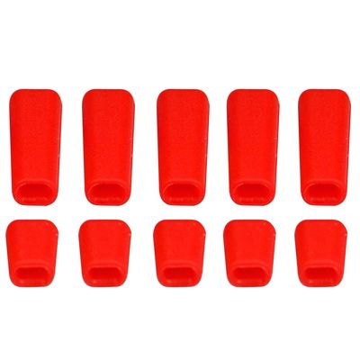 10PCS Remote Control Switch Protection Sleeve Lever Cap Cover Mix Color Compatible with RC Transmitter Protect Jacket(RED)
