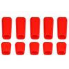 10PCS Remote Control Switch Protection Sleeve Lever Cap Cover Mix Color Compatible with RC Transmitter Protect Jacket(RED) view 1