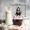 18pcs Glitter Soldier Dessert Cupcake Topper Medieval Knights Medieval Theme Decor Supplies Men Boys Happy Birthday Party Decorations view 2