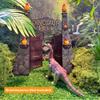 EKU EASYKU 12inches Realistic Dinosaur Park Gate with Log, Nest of Eggs, Stone, Great Addition to Dino Toys, Truck or RC Dinosaur Toys view 3