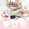 PairPear Wooden Vanity Playset for Kids, Pretend Play Toddler Makeup Toy Beauty Salon Kit with Rotatable Mirror, 19Pcs Solid Wood Beauty Toy Makeup Accessories Gift for Little Girls Age 3+ view 2