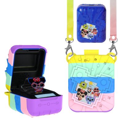 Case for Bitzee Disney,Soft Skin Silicone Case Cover with LanyardFull Protective Case for Bitzee Disney-Multi-Colored