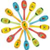 25Pcs Mexican Fiesta Party Favors Mini Wooden Maracas for Kids Mexican Fiesta Themed Birthday Baby Shower Cinco De Mayo Taco Tuesday Party Pinata Goodie Bag Stuffers Class Valentines Exchange Gifts view 1