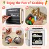 Costzon Kids Kitchen Playset, Wooden Pretend Play Kitchen w/Real Lights & Sounds, Chalkboard, Microwave, Ice Maker, Dishwasher, Sink, Cookware Accessories, Play Kitchen for Kids Ages 3+ (White) view 2