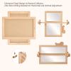 HI BABY MONMENT Montessori Mirror with Bar, Detachable Wooden Frame, Non-Shatter Safety, Wall Mount, Baby Mirror view 2