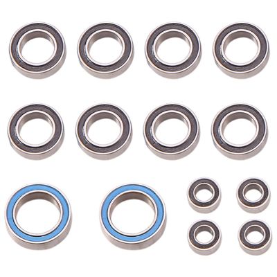 for Tamiya for T3-01 for T301 1/8 RC Dancing Rider Upgrades Parts Accessories 14PCS Rubber Sealed Ball Bearing Kit RC Car Repair Kit