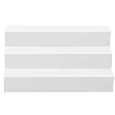 1:12 Dollhouse Stair,Miniature Simulated Doorstep Stair,Mini Model Toy Accessory,Wooden White Stair for Dollhouse (White Steps)