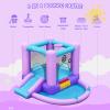 FBSPORT Inflatable Bounce House, Kids Bounce Castle Slide for Indoor Outdoor,Toddler Baby Jumper Bouncer, Kids Jumping Bouncy House with Blower, Ball Pit Pool, Basketball Hoop, Dart Game, Blue view 2