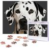 Jigsaw Puzzle 500 Pieces Wooden Puzzle Dalmatian Photo Puzzle Personalized Picture Puzzle for Adult Custom Puzzles Challenging Puzzles for Family Wedding Gift view 1