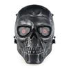 funnyndiy Halloween Cosplay Mask, Punk Full-Face Terminator Thriller Mask Role-Play Costume Prop (Silver Grey) view 1