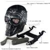 funnyndiy Halloween Cosplay Mask, Punk Full-Face Terminator Thriller Mask Role-Play Costume Prop (Silver Grey) view 3