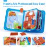 hahaland Noah's Ark Toy Busy Book for Toddlers 1-3 - Baptism Gifts for Boys Girls - Montessori Toys for 1 Year Old, Sensory Early Learning Educational One Year Old Boy Birthday Easter Toddler Gifts view 2