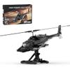 Aetheria Military Helicopter Building Bricks, WW2 Air Wolf Gunship Helicopter Model, MOC Plane Designed by MOCturnal, Aircraft Blocks Collectors & Enthusiasts for Adult - 1039 Pieces view 1