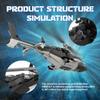 Aetheria Military Helicopter Building Bricks, WW2 Air Wolf Gunship Helicopter Model, MOC Plane Designed by MOCturnal, Aircraft Blocks Collectors & Enthusiasts for Adult - 1039 Pieces view 3
