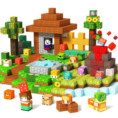 GobiDex 96PCS Magnetic Blocks Kids Building Toys for Boys Girls 3+, Game-Based Build MagWonder with Magnet Construction Toys 2 Packs