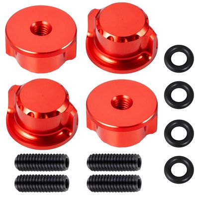 MORLORDY Aluminum Alloy Body Mount Thumb Screws Nuts CNC Thumb Washer Kit for Pro6070-00/6087-00 TRX Slash 2WD/ Slash 4x4/ E-REVO/Summit Upgrade Parts (Red)