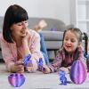 3D Printed Dragon Kids Dinosaur Toys 3D Printed Fidget Toys, Articulated Dragon Egg, 3D Dragon, Home Office Decor Executive Desk Toy 3D Printed Dragon Eggs with Dragon Inside (Rose - Blue) view 2