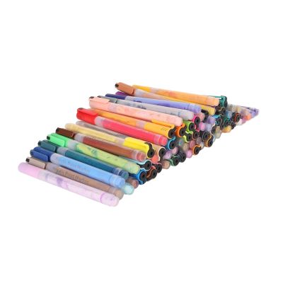 72 Colors Acrylic Paint Markers, 72 Color Acrylic Paint Pens, Quick Drying Waterproof Acrylic Markers, Fiber Tip Graffiti Markers, for Canvas, Rock Painting, Wood, Stone, Glass,