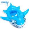 Pool Float Kids with Water Gun - Inflatable Shark Toddler Pool Floaties, Pool Toys for Kids Ages 3-10, Swimming Floats with Water Cannon for Lake Beach Pool Party (Blue Shark) view 1