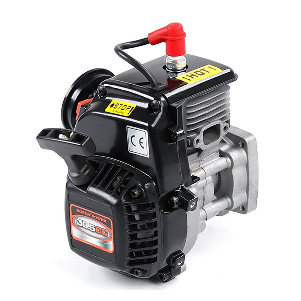 Ecoyin Rc Car 2-Stroke 4-Bolt 30.5CC Engine for 1/5 HPI ROFUN ROVAN KM Baja Losi 5ive T FG GoPed Remote Control Car Parts