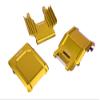 BeaxTurbo Racing Upgrade Parts CNC Aluminum 7075 Crash Structure/Pull Rod Knuckle/Skid PLT for losi pro Moto mx 1/4 (Gold) view 1
