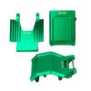 BeaxTurbo Racing Upgrade Parts CNC Aluminum 7075 Crash Structure/Pull Rod Knuckle/Skid PLT for losi pro Moto mx 1/4 (Green) view 3