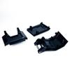 BeaxTurbo Racing Upgrade Parts CNC Aluminum 7075 Crash Structure/Pull Rod Knuckle/Skid PLT for losi pro Moto mx 1/4 (Black) view 4