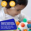 Mobi Woblii Platinum Sensory Toy - Sensory Ball for Toddlers and Kids, Sensory Activities for Babies & Toddlers, Teether Made with Food Grade Silicone, BPA Free and Phthalate Free for 3 Months and up view 2