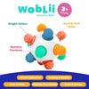 Mobi Woblii Platinum Sensory Toy - Sensory Ball for Toddlers and Kids, Sensory Activities for Babies & Toddlers, Teether Made with Food Grade Silicone, BPA Free and Phthalate Free for 3 Months and up view 3