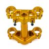 BeaxTurbo Racing Upgrade Parts CNC Aluminum7075# Triple Clamp Set for LOSI Promoto MX 1/4 LOS264004 (Gold) view 2