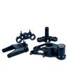 BeaxTurbo Racing Upgrade Parts CNC Aluminum7075 Front Bulkhead&Triple Clamp Set for LOSI Promoto MX 1/4 (Black) view 1