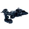 BeaxTurbo Racing Upgrade Parts CNC Aluminum7075 Front Bulkhead&Triple Clamp Set for LOSI Promoto MX 1/4 (Black) view 4