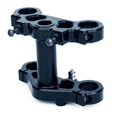 BeaxTurbo Racing Upgrade Parts CNC Aluminum7075# Triple Clamp Set for LOSI Promoto MX 1/4 LOS264004 (Black)