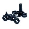 BeaxTurbo Racing Upgrade Parts CNC Aluminum7075# Triple Clamp Set for LOSI Promoto MX 1/4 LOS264004 (Black) view 3