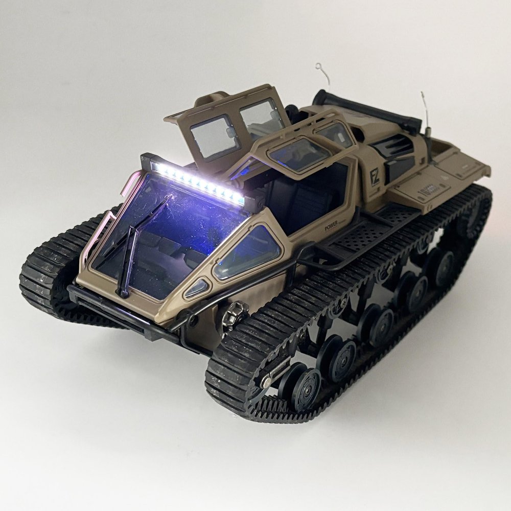 WPLDEWAN RC Tank Car 1/16 Scale Remote Control Tank Off Road RC Crawler 4WD RTR 360Rotating Drifting Dual Motor Gearbox Proportional Control Tracked Military Truck Hobby Toy for Adult