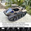WPLDEWAN RC Tank Car 1/16 Scale Remote Control Tank Off Road RC Crawler 4WD RTR 360Rotating Drifting Dual Motor Gearbox Proportional Control Tracked Military Truck Hobby Toy for Adult view 3