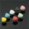 Mediterranean Style Ceramic Ocean Shell Drawer Knobs Cabinet Cupboard Door Handles Novelty Fashion Furniture Handles - (Color: Yellow) view 3