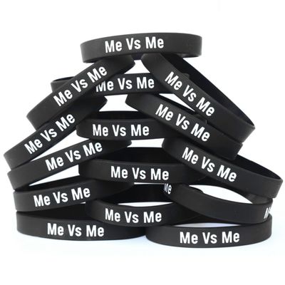 SayitBands 15 of Me Vs Me Inspirational Wristband Bracelets You Versus Yourself