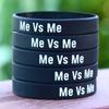 SayitBands 15 of Me Vs Me Inspirational Wristband Bracelets You Versus Yourself view 3