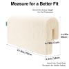 AEOCOO Bed Bumpers for Toddlers, 2.3 Ft Toddler Bed Rail Bumper Protector for Loft Beds & Bunk Beds, Premium Soft Memory Foam Bed Guardrail, Anti-Bump | Fall Prevention, Size 27.6 Inch, Beige view 4